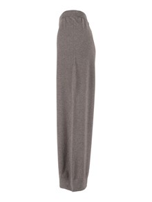 FABIANA FILIPPI PLATINUM WIDE JOGGING TROUSERS WITH FILO DIAMANTE LOOP