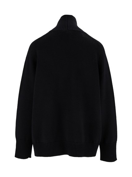 FABIANA FILIPPI MERINO WOOL TURTLE NECK CROPPED SWEATER