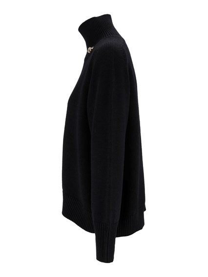 FABIANA FILIPPI MERINO WOOL TURTLE NECK CROPPED SWEATER