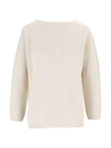 FABIANA FILIPPI MAGLIA SCOLLO BARCA IN PLATINUM LUREX,CHICCO RISO GRANDE COLOR RAFIA
