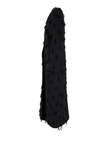 FABIANA FILIPPI CAPPOTTO SENZA REVER IN FIL COUPE' CIUFFI COLOR BLU NOTTE