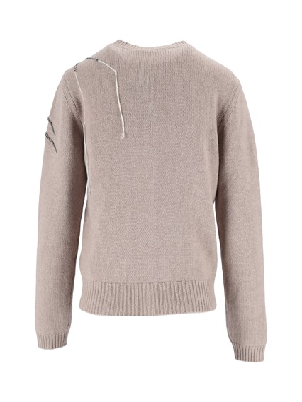 FABIANA FILIPPI PLATINUM CARDIGAN WITH STRASS EMBROIDERY