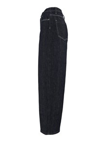 FABIANA FILIPPI PANTALONE 5 TASCHE IN DENIM VESTIBILITA' BARREL COLOR AMMORBIDITO BLU
