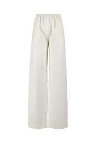 FABIANA FILIPPI FLANNEL WIDE LEG PANTS WITH ELASTIC WAISTBAND
