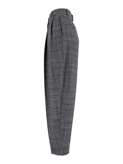 FABIANA FILIPPI MOULINE' PLEATED CARROT FIT TROUSERS