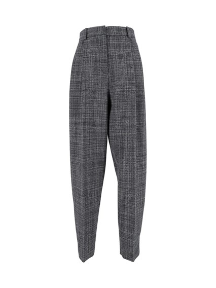 FABIANA FILIPPI MOULINE' PLEATED CARROT FIT TROUSERS