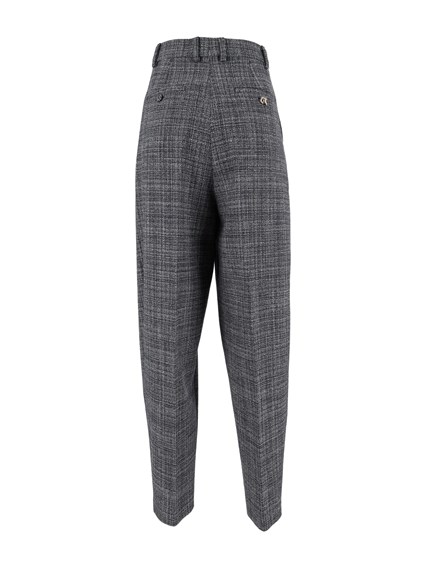 FABIANA FILIPPI MOULINE' PLEATED CARROT FIT TROUSERS