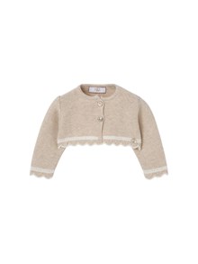 PAZ RODRIGUEZ KNIT NEWBORN CARDIGAN "LUA"