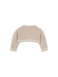PAZ RODRIGUEZ KNIT NEWBORN CARDIGAN "LUA"