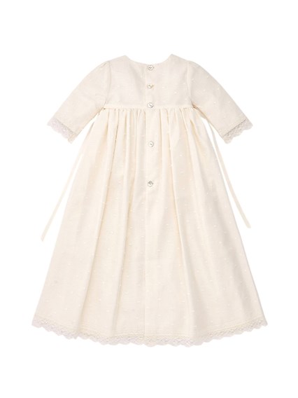 PAZ RODRIGUEZ WOVEN NEWBORN LONG DRESS "ESENCIAL"