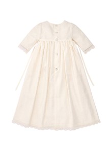 PAZ RODRIGUEZ WOVEN NEWBORN LONG DRESS "ESENCIAL"
