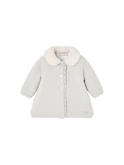 PAZ RODRIGUEZ KNIT NEWBORN COAT "LEIRA"