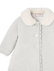 PAZ RODRIGUEZ KNIT NEWBORN COAT "LEIRA"