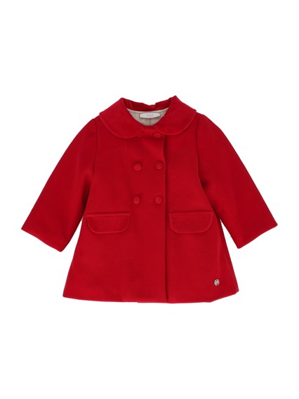 Paz Rodriguez WOVEN INFANT GIRL COAT "NADAL"