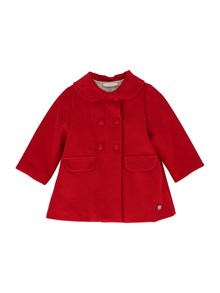 Paz Rodriguez WOVEN INFANT GIRL COAT "NADAL"