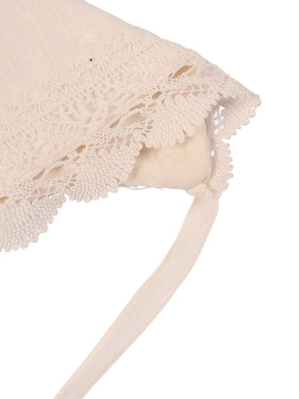 PAZ RODRIGUEZ WOVEN NEWBORN BONNET "ESENCIAL"