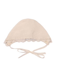 Paz Rodriguez WOVEN NEWBORN BONNET "ESENCIAL"