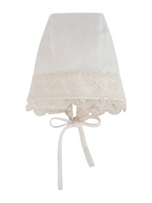 PAZ RODRIGUEZ WOVEN NEWBORN BONNET "LUA"