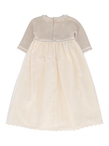 Paz Rodriguez KNIT NEWBORN LONG DRESS "LUA"