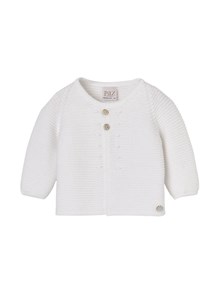 PAZ RODRIGUEZ KNIT NEWBORN CARDIGAN "ESENCIAL"