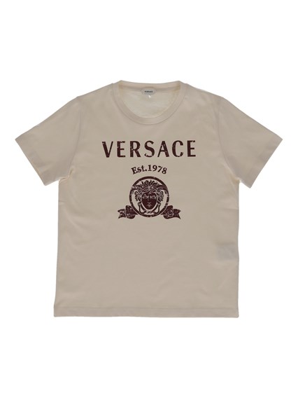 Versace T-SHIRT JERSEY + ST. VERSACE VARSITY