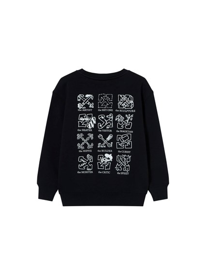 OFF-WHITE MULTILOGO CREWNECK