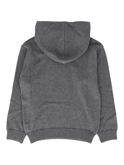 OFF-WHITE BIG BOOKISH STAMP KNIT HOODIE