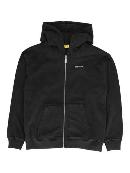 OFF-WHITE ARROW MONOGRAM HOODIE ZIP UP