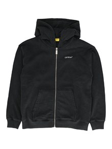 OFF-WHITE ARROW MONOGRAM HOODIE ZIP UP