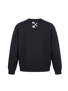 OFF-WHITE LOGO PATCH KNIT CREW