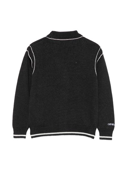 OFF-WHITE INITIALS HERE KNIT CARDIGAN