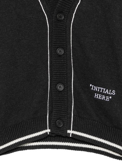 OFF-WHITE INITIALS HERE KNIT CARDIGAN