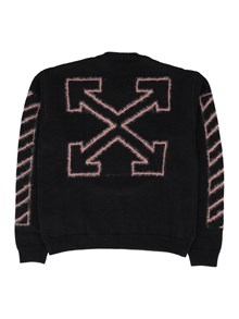 OFF-WHITE OFF DIAG ARROW KNIT CREW