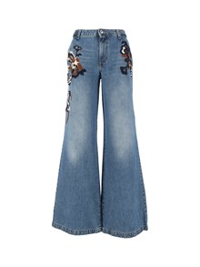 Ermanno Firenze JEANS WITH EMBELLISHMENTS