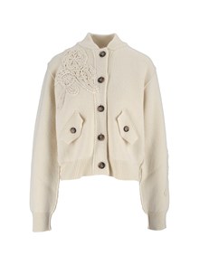Ermanno Firenze KNITTED BOMBER JACKET