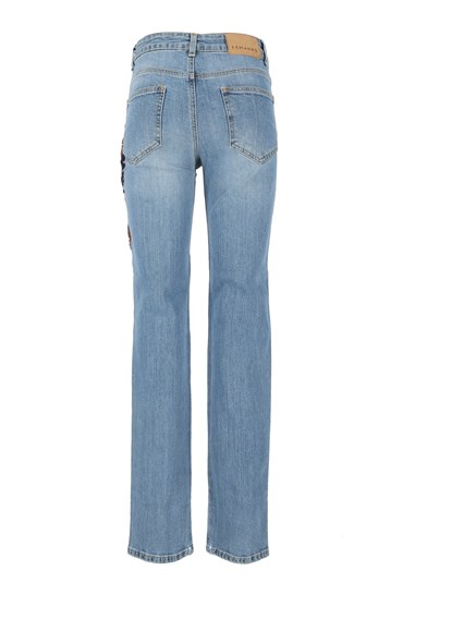 ERMANNO FIRENZE JEANS WITH EMBELLISHMENTS
