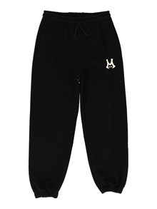 Msgm OVER DIAGONAL FLEECE PANTS  BOY NERO/BLA