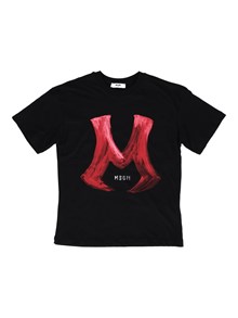 Msgm OVER JERSEY T-SHIRT BOY NERO/BLACK