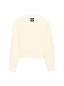 MSGM BOXY SWEATSHIRT GIRL CREMA/CREAM
