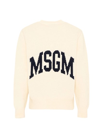 MSGM JUMPER UNISEX CREMA/CREAM