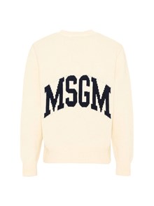 MSGM JUMPER UNISEX CREMA/CREAM