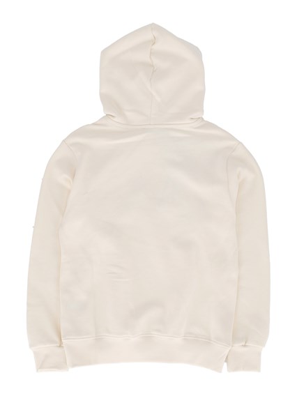 Msgm HOODIE GIRL CREMA/CREAM