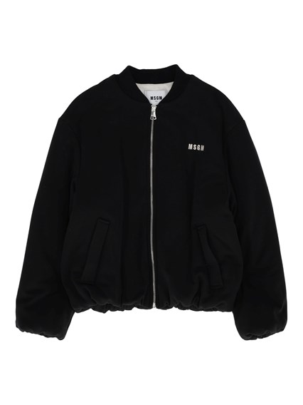 Msgm WOOL GABARDINE OVER BLAZER GIRL NERO/BLA