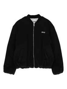 Msgm WOOL GABARDINE OVER BLAZER GIRL NERO/BLA