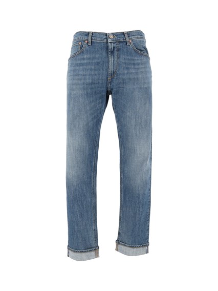 TELA GENOVA COSMY RETRO SELVAGE SW BLUE TROUSERS