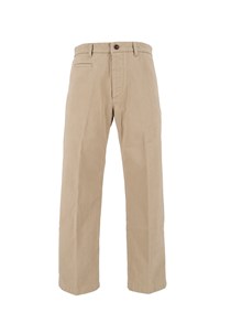 TELA GENOVA RENZO GABARDINE HERITAGE CHINO COFFEE TROUSERS