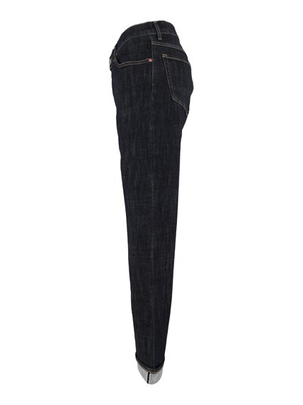 TELA GENOVA COSMY RETRO SELVAGE RINSE BLUE TROUSERS