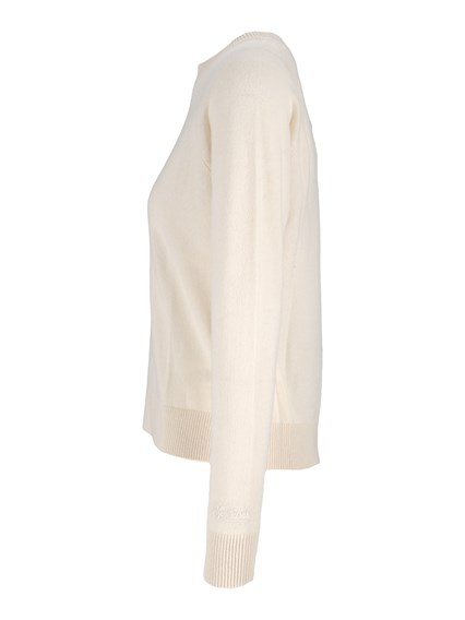 MC2 SAINT BARTH DELPHINE CASHMERE-10 OFF WHITE