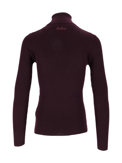 MC2 SAINT BARTH ERIKA MERINO-44M AUBERGINE