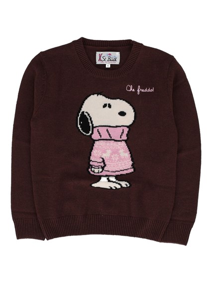 MC2 SAINT BARTH PRINCESS-SNOOPY FREDDO SWEATER 18 EMB